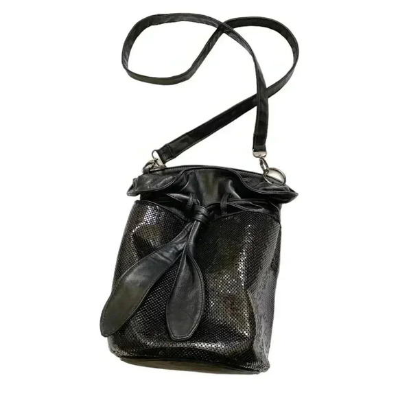 Whiting & Davis Chainmail Mesh Large Bucket Bag - Picture 1 of 8